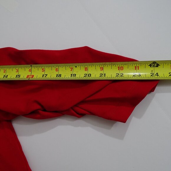 Dear Scarlett Women Red Open Front Blazer Jacket Size 3X Pockets 3/4 Sleeve - Picture 9 of 11